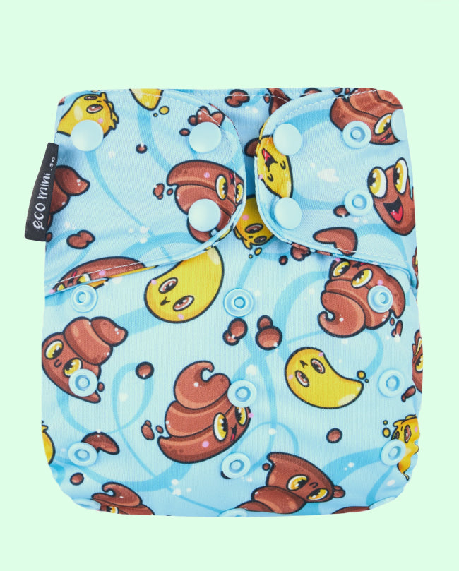 Pocketblöja i one size, coolmax, Mini Pee&Poo