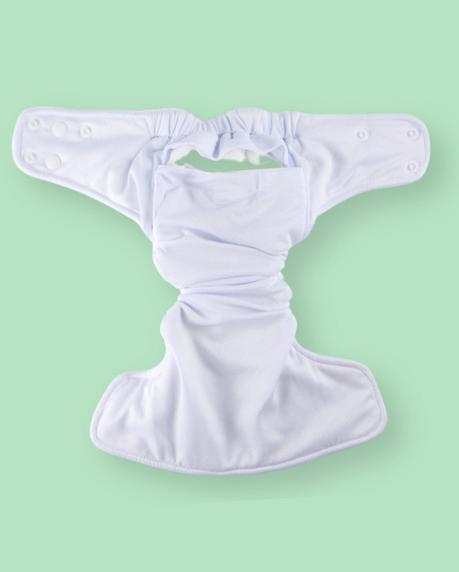 
                  
                    Formsydd pocket i one size, torrskikt i AWJ på insidan, bambuvelour som uppsugning
                  
                
