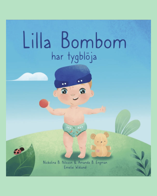 Boken "Lilla Bombom har tygblöja"