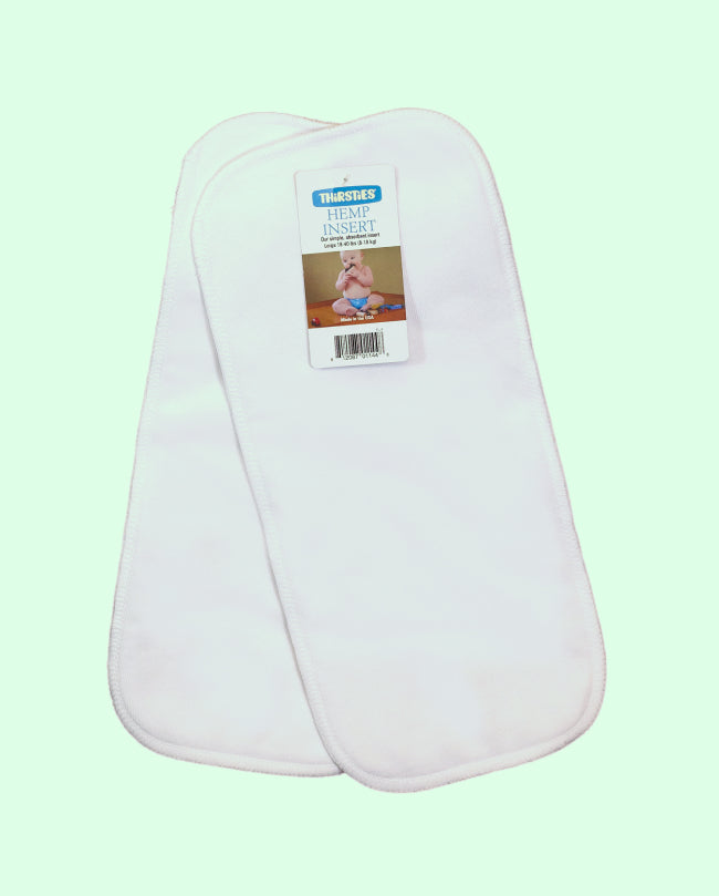 Inlägg till tygblöja, hampa/bomull, 6 lager, 2-pack, flera storlekar